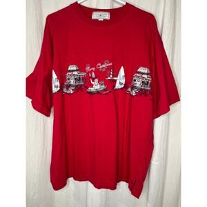 2000s Clearwater Outfitters Beach Island Vacation Resort Santa Christmas Shirt L